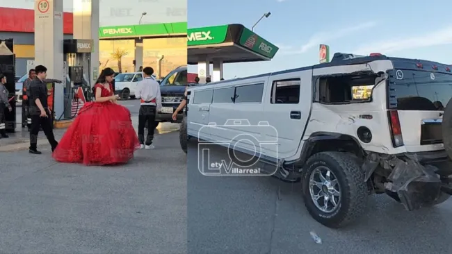 Quinceañera sufre accidente tras recibir impacto de un tren en una limusina