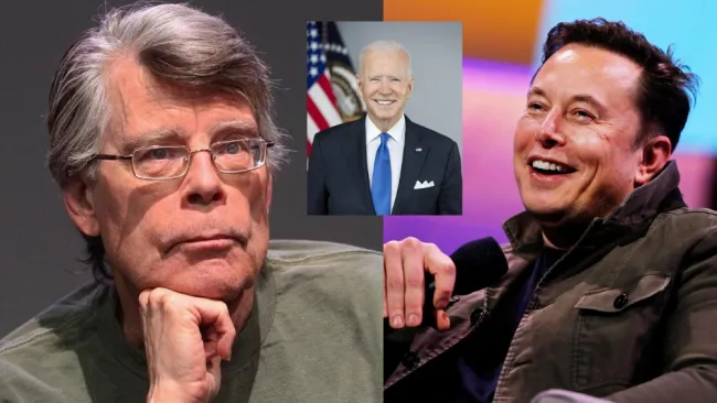 Elon Musk se burla de declaraciones de Stephen King tras no estar contento con el comportamiento de Joe Biden