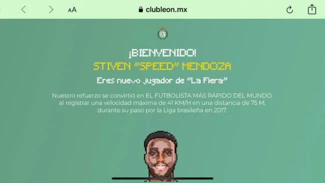 León presentó de esta manera a su nuevo fichaje