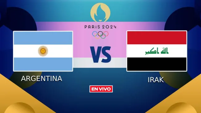 Argentina vs Irak EN VIVO Juego Olímpicos Futbol Masculino Grupo B Jornada 2