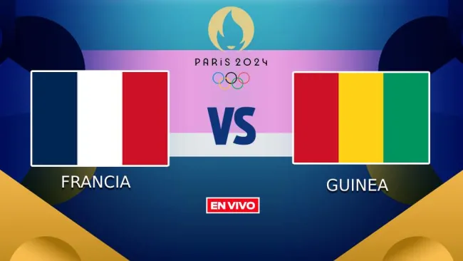 Francia vs Guinea EN VIVO Juego Olímpicos Futbol Masculino Grupo A Jornada 2