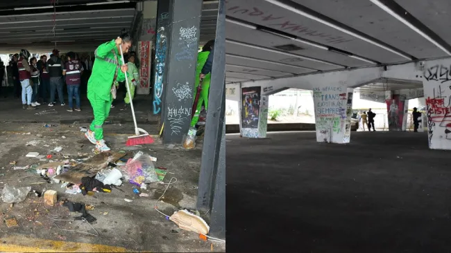 Los cuatro mil metros cuadrados que eran ocupados ahora están limpios.