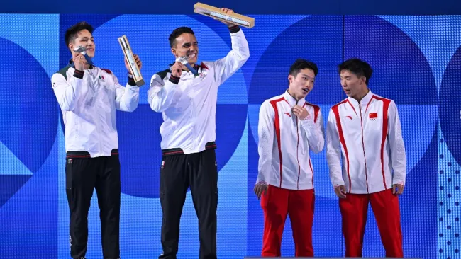Osmar Olvera y Juan Celaya pusieron a temblar a China en el último clavado con el que ganaron plata