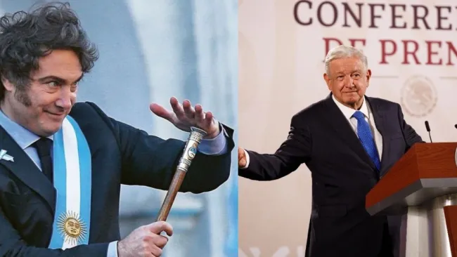 Javier Milei vendrá a México y AMLO no piensa recibirlo