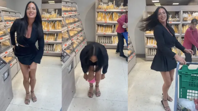 Este tipo de videos los hace por todos lados sin pena alguna.