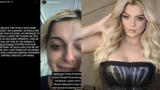 Bebe Rexha recibió maltrato de una aerolínea por hablar albanés