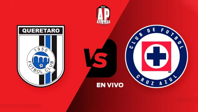 Querétaro vs Cruz Azul EN VIVO Jornada 5 Apertura 2024 Liga MX