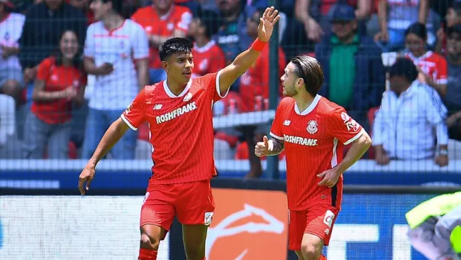 Así festejaron los jugadores de Toluca ante San Luis