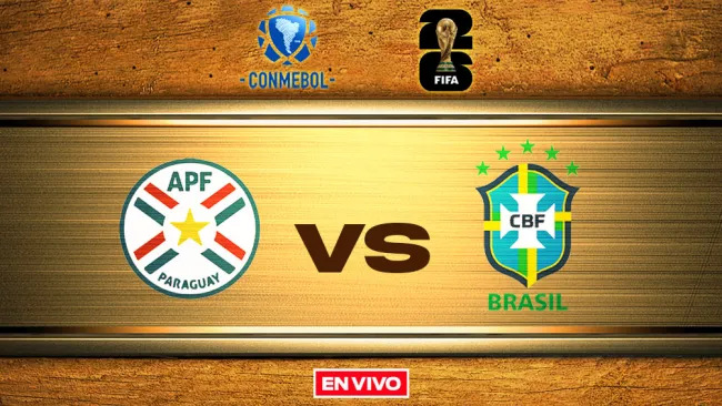 Paraguay vs Brasil EN VIVO Eliminatoria Mundialista de Conmebol Jornada 8