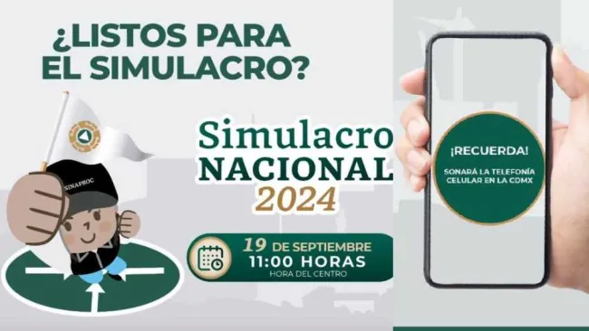 Simulacro Nacional 2024: Capitalinos recibirán mensaje de alerta en su celular 