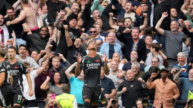 La ingeniosa animación del marcador en el Arsenal vs Tottenham