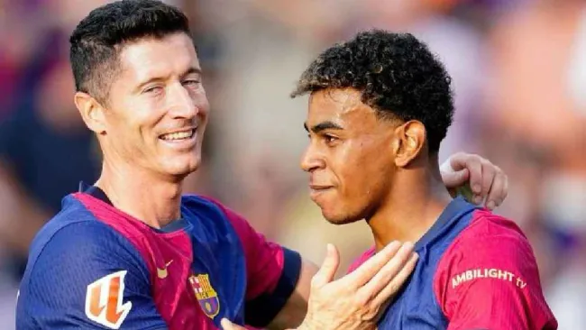Robert Lewandowski cataloga a su compañero Lamine Yamal como 'el mejor del mundo'