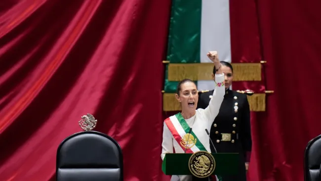 'Checo' Pérez le desea lo mejor a Claudia Sheinbaum