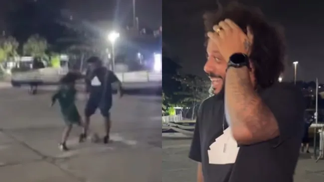 ¡Olé! Marcelo es ‘humillado’ con un túnel por su hijo de nueve años