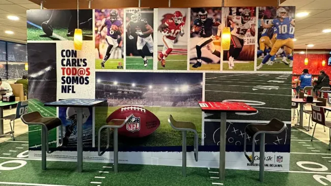 Carl's Jr. México Lanza su Fan Zone para los Amantes de la NFL