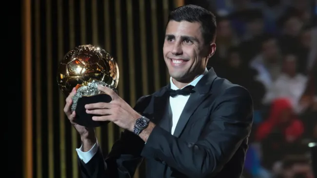 Rodri se convierte en el tercer español en ganar el Balón de Oro