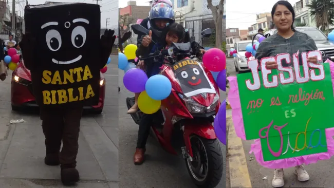 Los inconformes salieron a las calles a pregonar la palabra de Cristo.