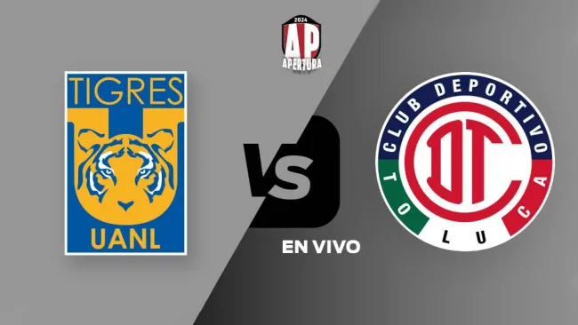 Tigres vs Toluca EN VIVO Liga MX Apertura 2024 Jornada 16