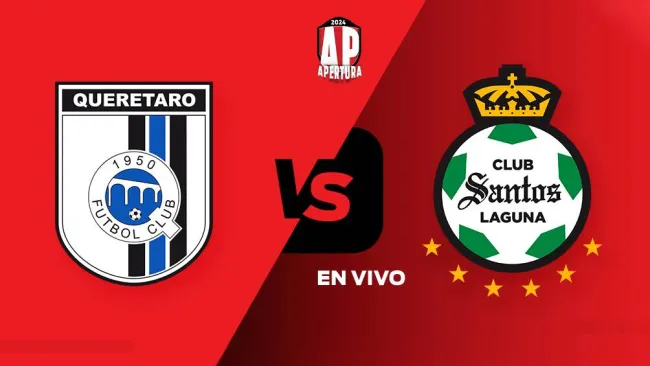 Querétaro vs Santos EN VIVO Liga MX Apertura 2024 Jornada 17