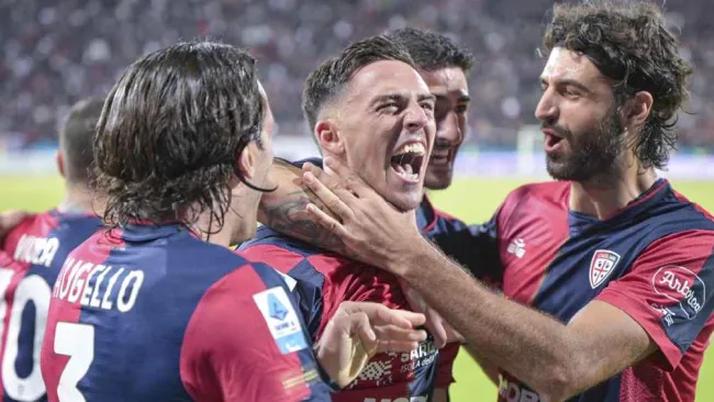 Cagliari rescató el empate de último minuto ante Milan