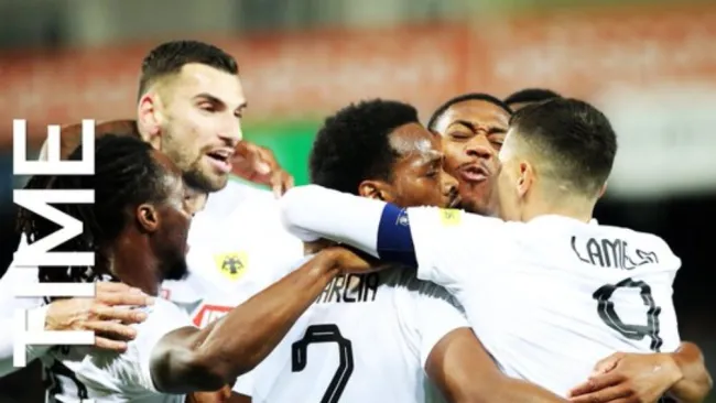 Jordan Silva fue titular en el duelo del OFI Creta ante el AEK de Orbelín