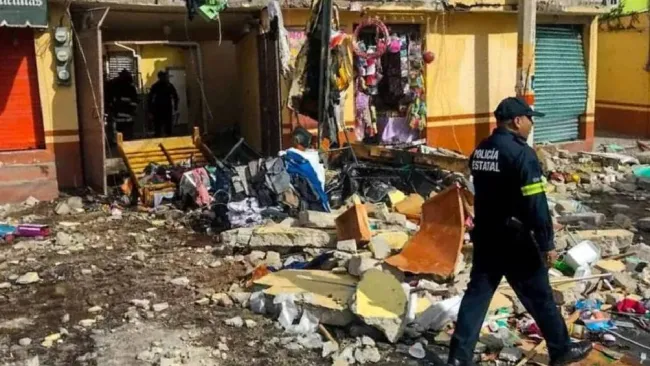 VIDEO: Explosión de tanque de gas en panadería de Tepotzotlán, Edomex