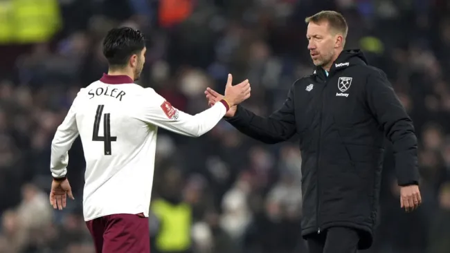 Graham Potter cayó en su presentación con West Ham 