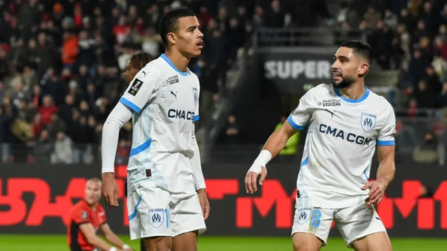 Mason Greenwood anota y Marsella gana en Rennes para acercarse al líder, PSG