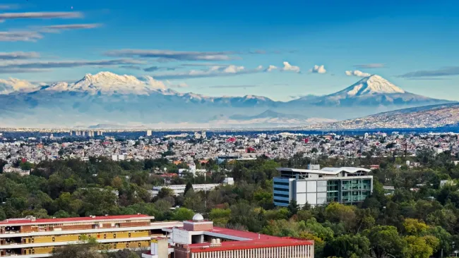 Los increíbles paisajes se pudieron apreciar desde diferentes puntos de la ciudad y otros estados.