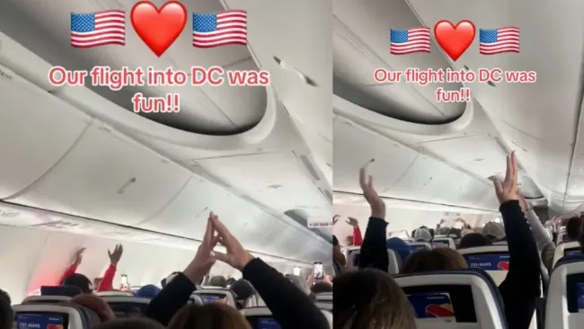 Una mujer grabó el momento en que pasajeros cantan YMCA