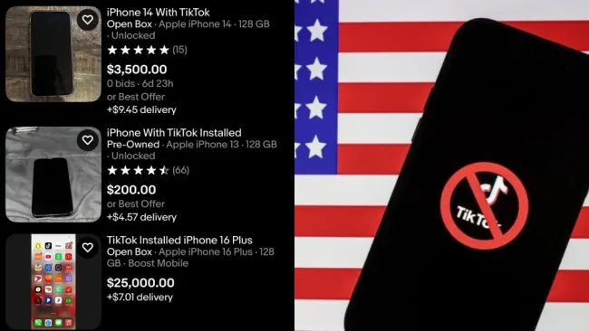 Celulares con TikTok y Capcut instalados son vendidos en Ebay 