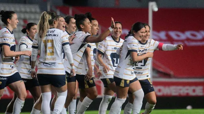 Pumas Femenil viene de atrás y golea a Necaxa de visita