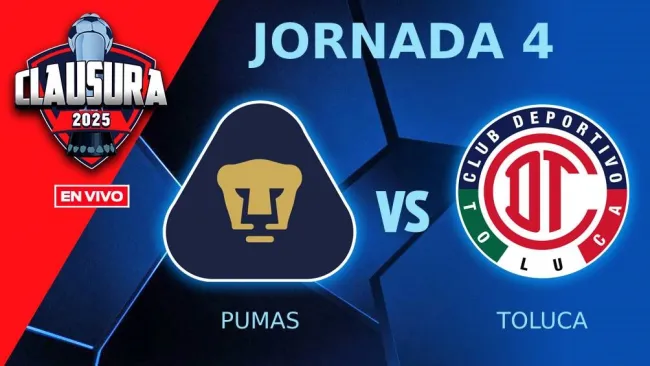 Pumas vs Toluca EN VIVO Liga MX Clausura 2025 Jornada 4