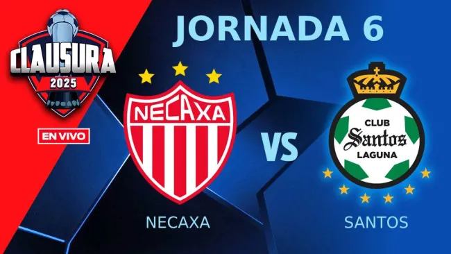 Necaxa vs Santos EN VIVO Liga MX Clausura 2025 Jornada 6