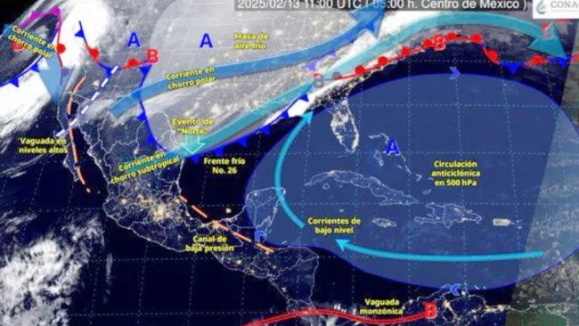 El Servicio Meteorológico Nacional pide seguir las recomendaciones de Protección Civil.