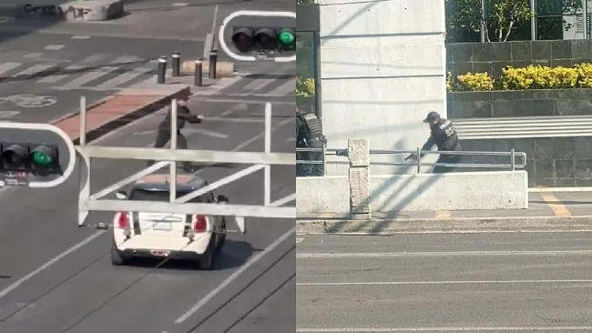 La mujer salió lastimada en la cabeza tras un golpe y la caída de cristales.