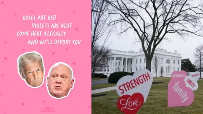 La Casa Blanca comparte una carta del Día de San Valentín