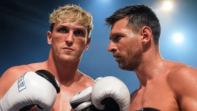 Logan Paul reta a Lionel Messi