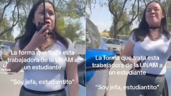 Lady UNAM: Trabajadora amenaza y humilla a estudiante: “Recuerda que eres hombre”