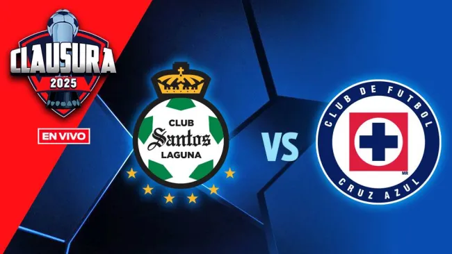 Santos vs Cruz Azul EN VIVO Liga MX Clausura 2025 Jornada 9