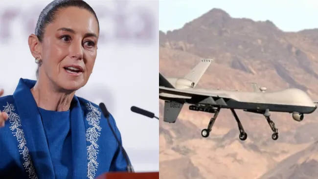 Claudia Sheinbaum se refirió a la presencia de drones en México