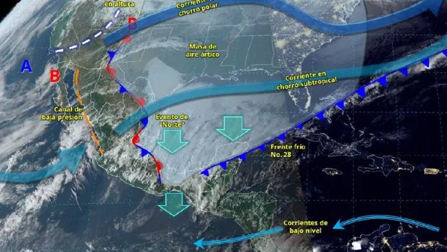 Clima en México para este viernes 21 de febrero: Frente frío 28 traerá lluvias y bajas temperaturas 