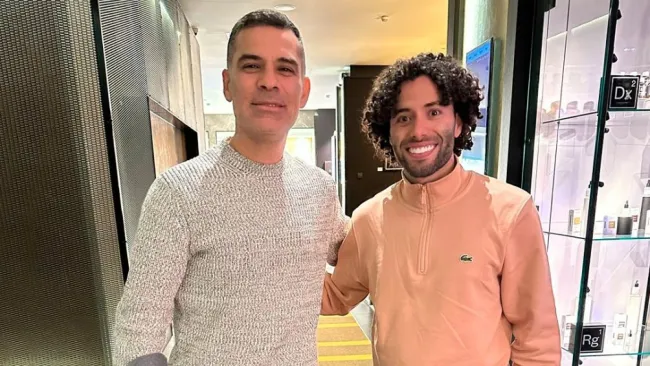 Rafa visitó a César Huerta en Bélgica