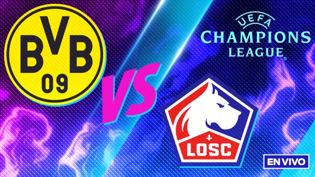 Borussia Dortmund vs Lille EN VIVO UEFA Champions League Octavos Final Ida