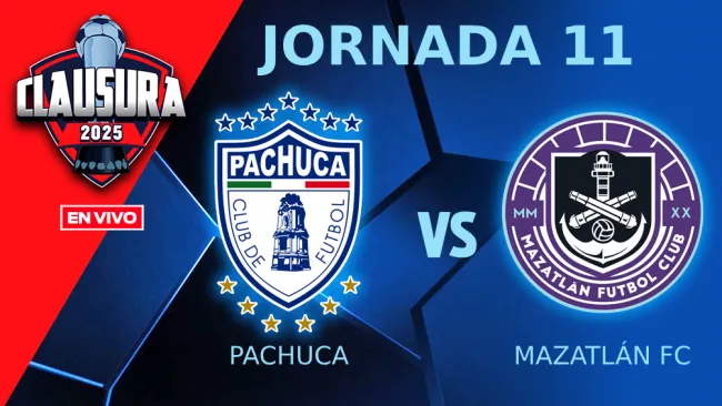 Pachuca vs Mazatlán FC EN VIVO Liga MX Jornada 11 Clausura 2025