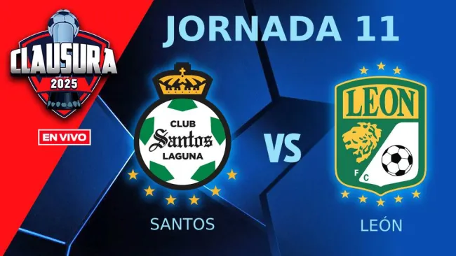 Santos vs León EN VIVO Liga MX Clausura 2025 Jornada 11