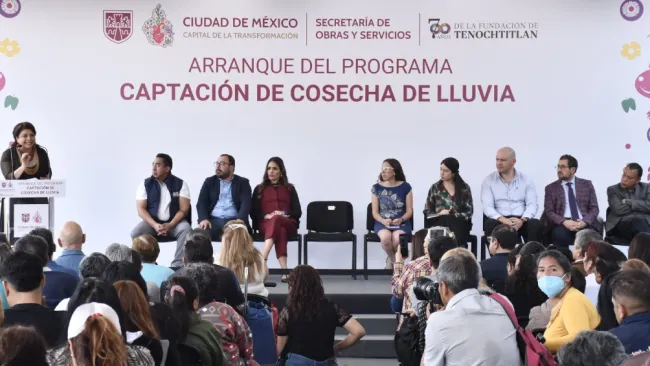Programa Captación de cosecha de lluvias en la CDMX