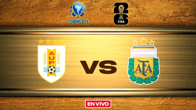 Uruguay vs Argentina EN VIVO Eliminatorias Mundialistas Conmebol Jornada 13