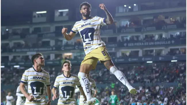 Pumas, con golazo de José Caicedo, viene de atrás y vence a León de James Rodríguez