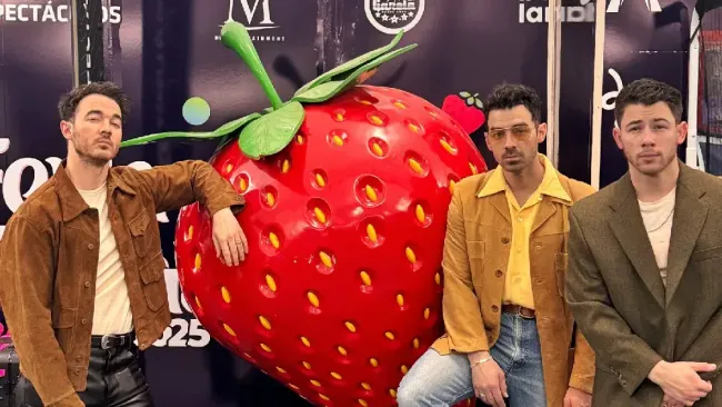 Jonas Brothers antes de su show